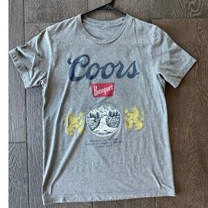 Coors Banquet Gray Men's T Shirt Size Small